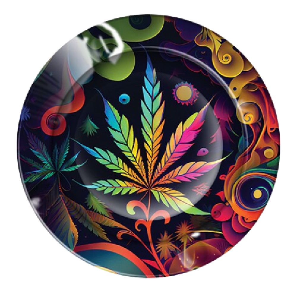 Cendrier en métal - Colourful Leaf