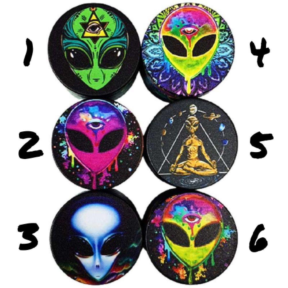 Grinder Metal Alien Neon 2 - 40 mm - 4 parties