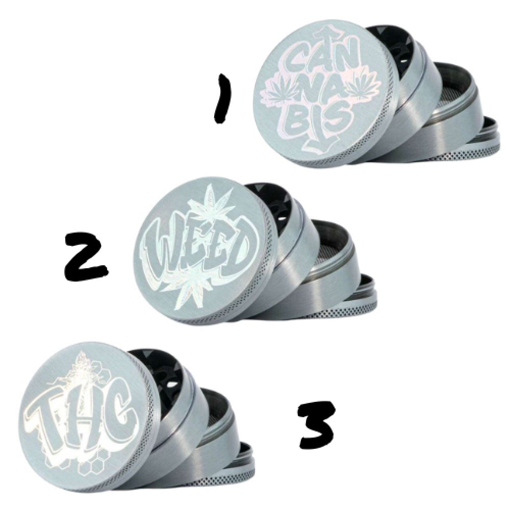 Grinder Metal Hologramme Mix 1 - 50 mm - 4 parties