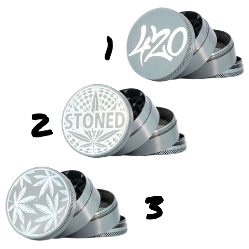 Grinder Metal Hologramme Mix 2 - 50 mm - 4 parties