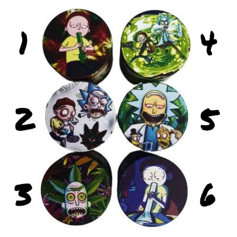 Grinder Metal Rick & Morty - 40 mm - 4 parties