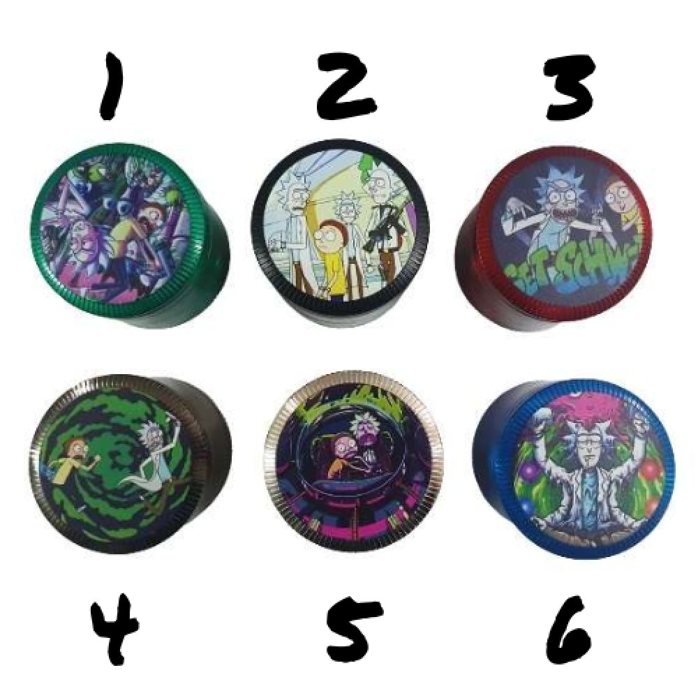 Grinder Metal Rick & Morty - 63 mm - 4 parties