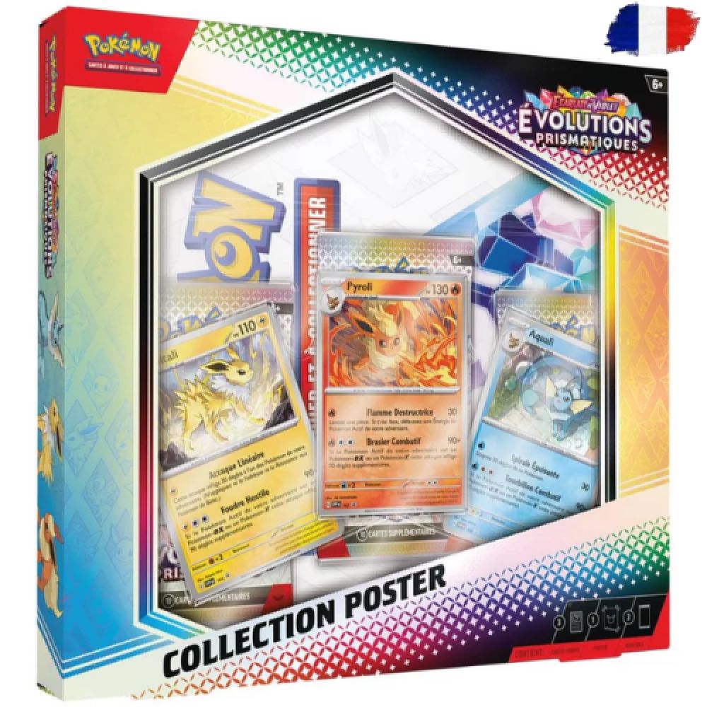 Pokémon - Coffret Poster - Ecarlate et Violet 8.5 - Évolutions Prismatiques (FR)