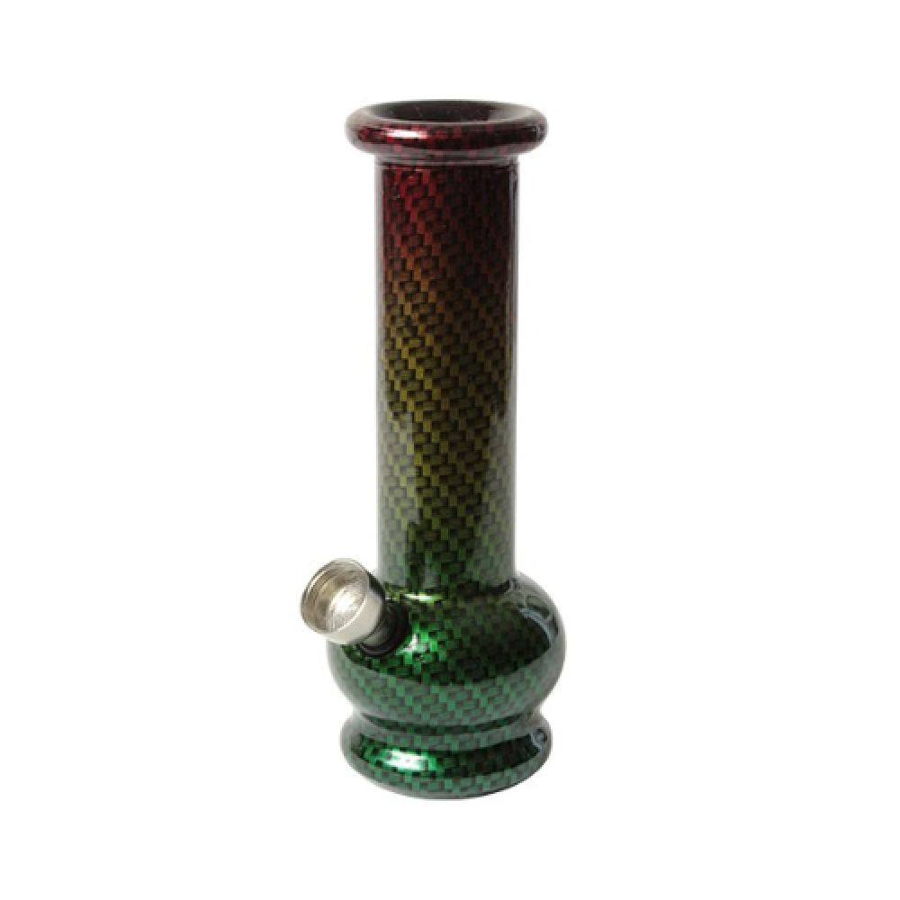 Bong fibre de carbone rasta - 15cm