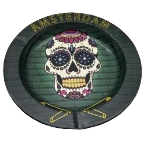 Cendrier en métal - Skull Mexicain - Hashtag CBD Products