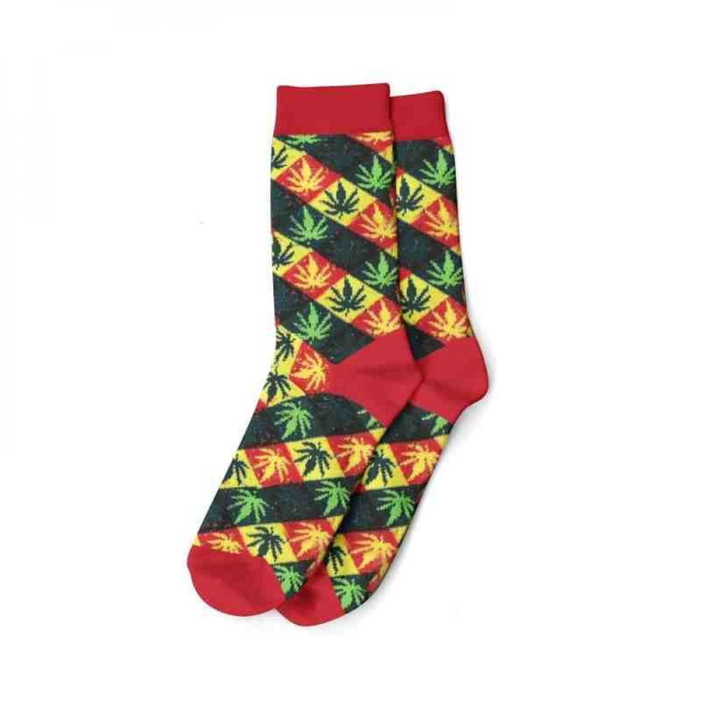 Chaussettes feuilles rasta - Hashtag CBD Products
