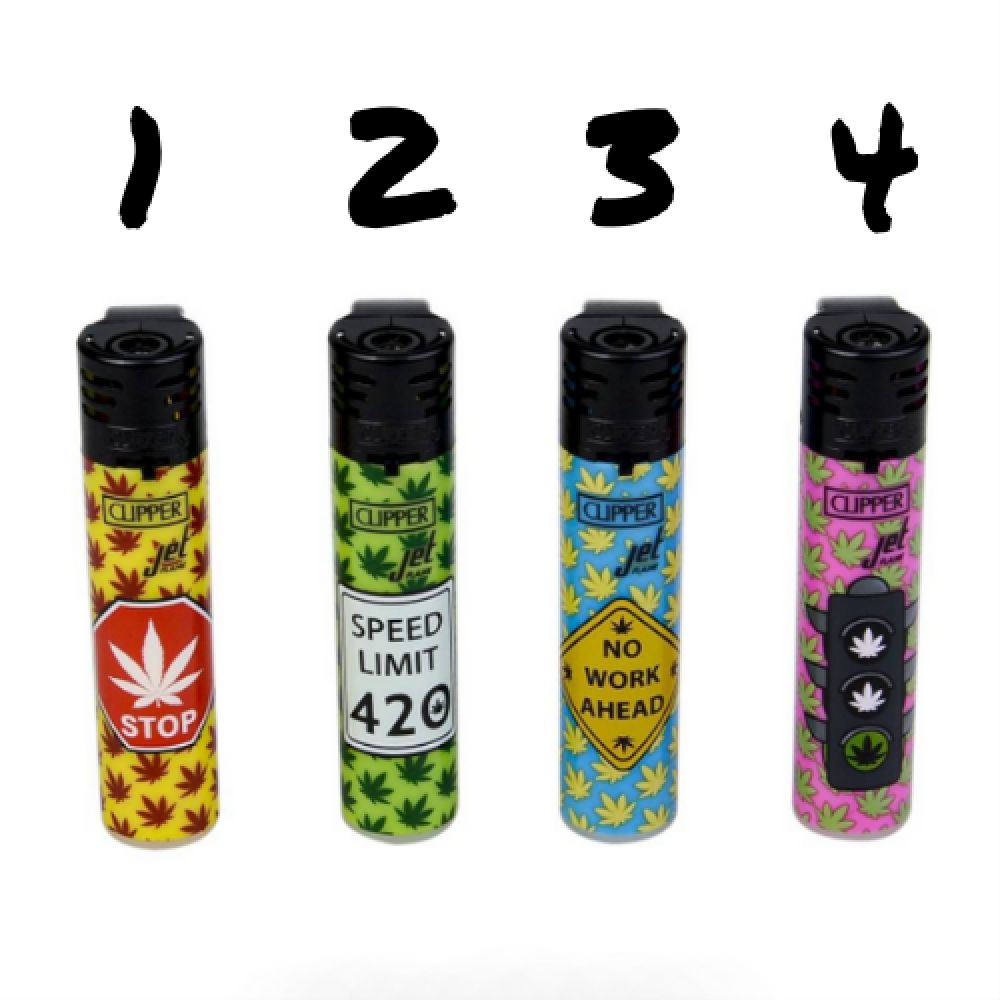Clipper Jet Flame - Leaf Weed Signs