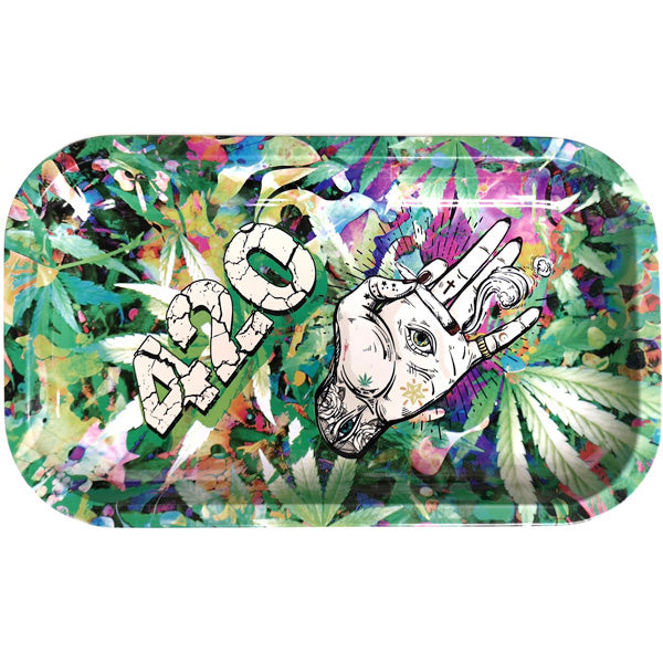 Grand plateau en métal - Main 420 - Hashtag CBD Products