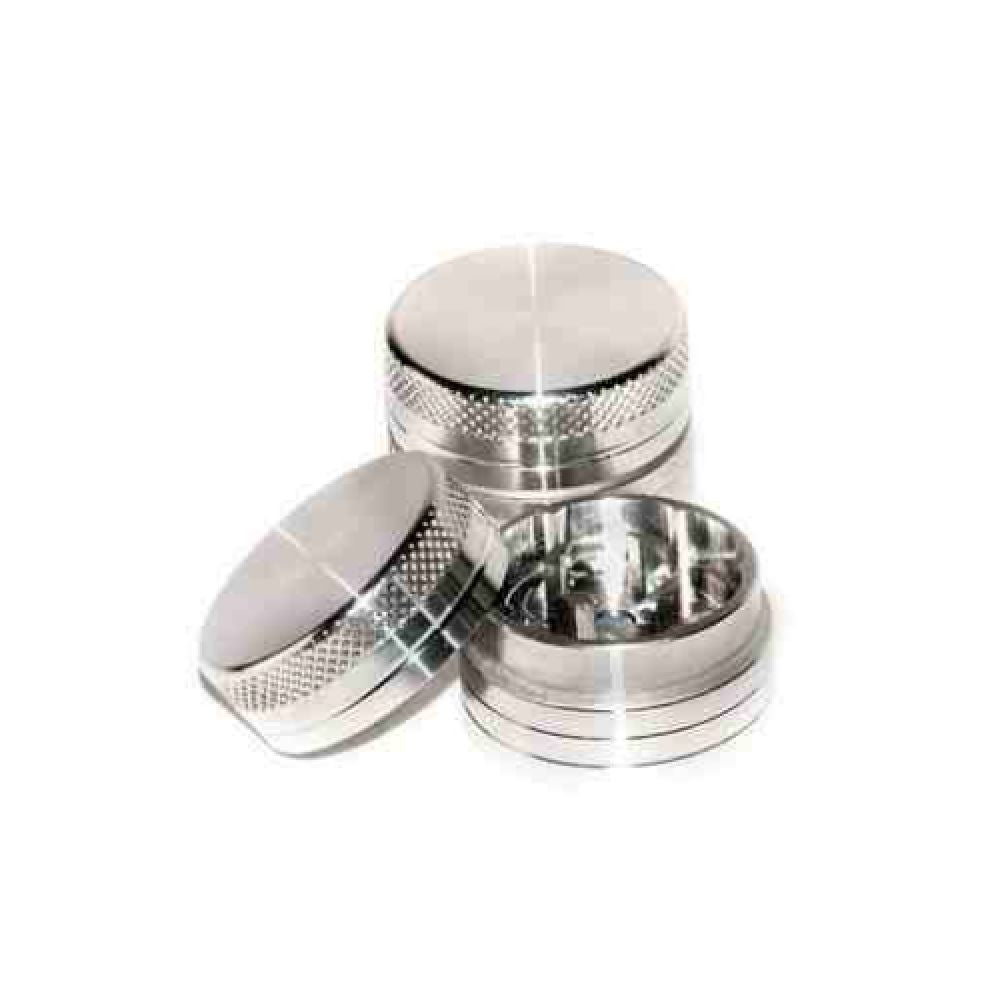 Grinder Aluminium Argenté - 30 mm - 2 parties