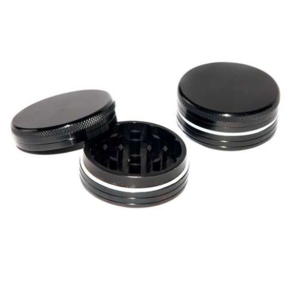Grinder Aluminium Noir - 40 mm - 2 parties