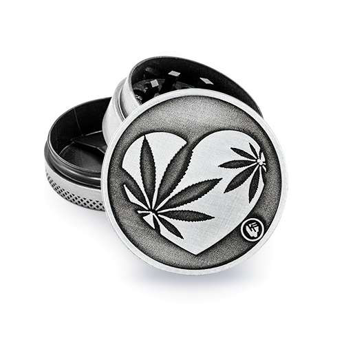 Grinder Fire-Flow Heart - 40mm - 3 parties