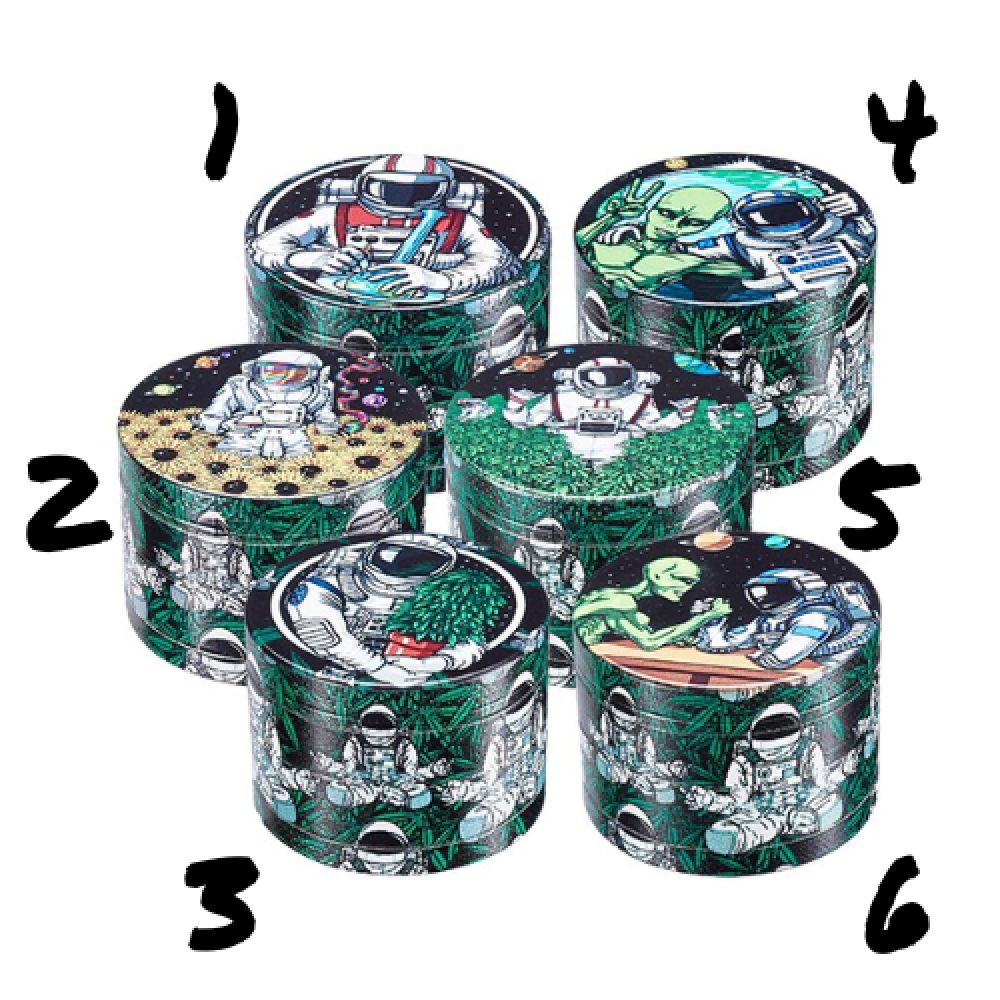 Grinder voyage spatial - 50mm - 4 parties