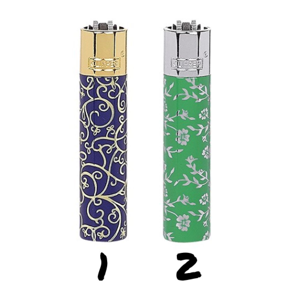 Metal Clipper - Blue & Green Pattern