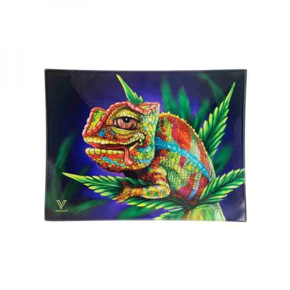 Petit plateau en verre - Chameleon - Hashtag CBD Products