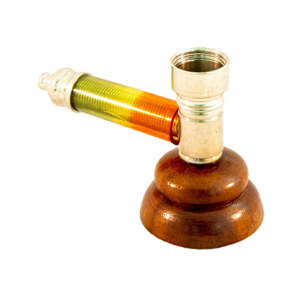 Pipe bois et metal rasta