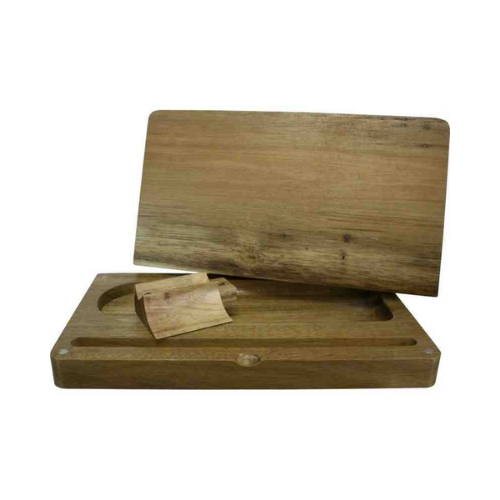 Boîte magnétique en acacia - Hashtag CBD Products