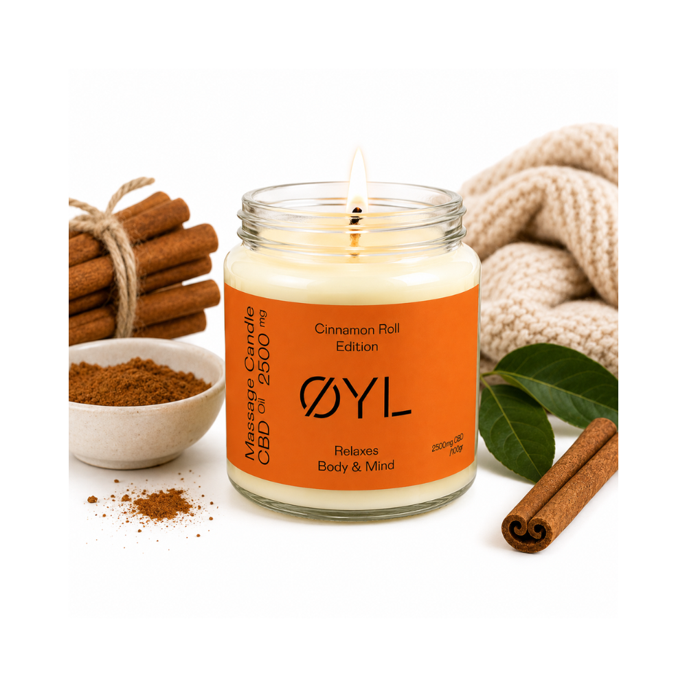 OYL - Bougie de massage CBD Cinnamon Roll