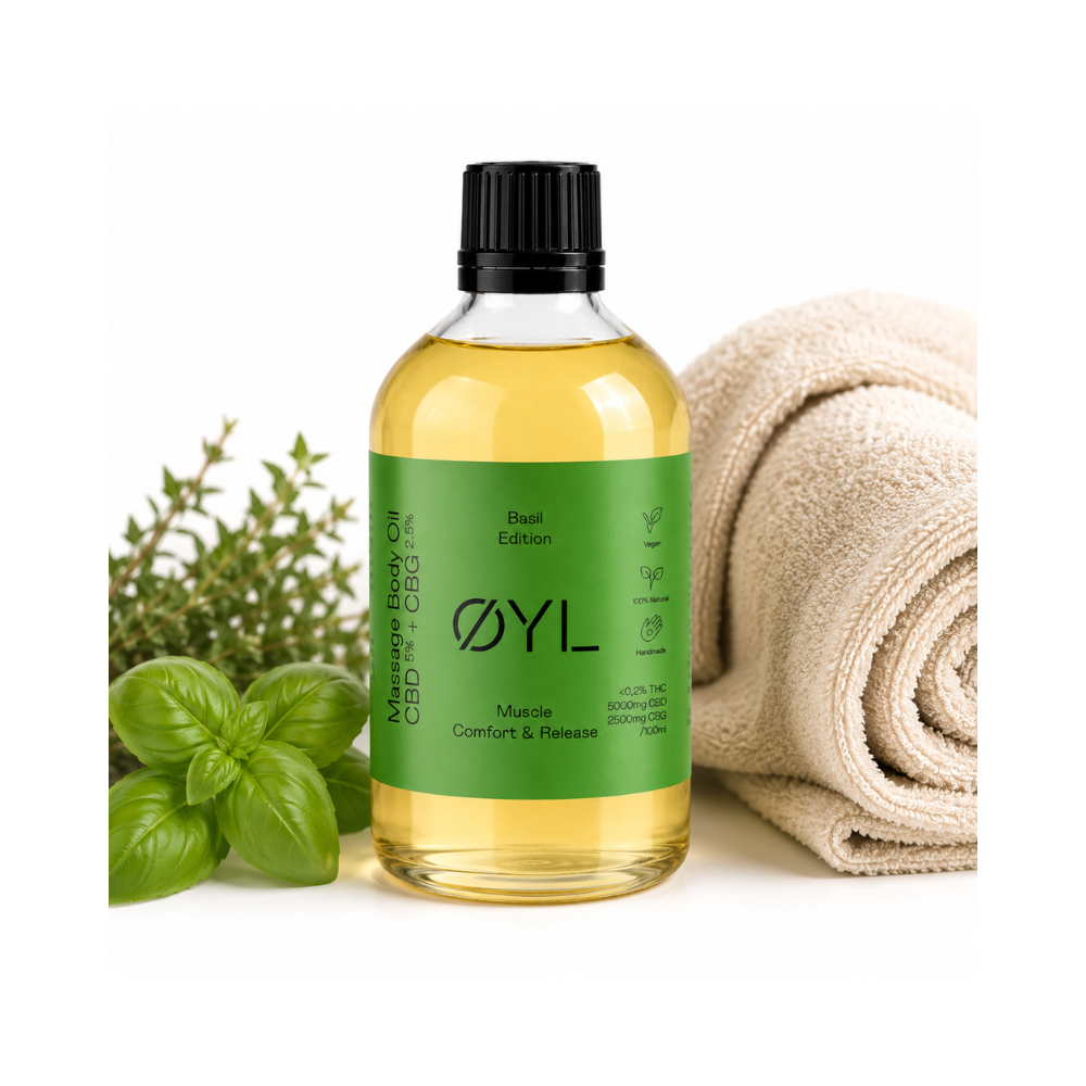 OYL - Huile de massage CBD/CBG - Confort Musculaire