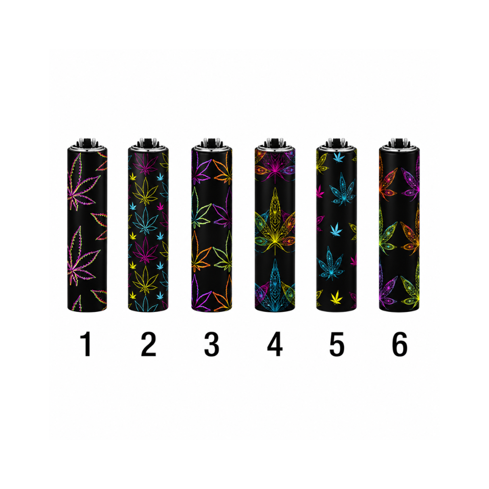 Micro Metal Clipper - Neon Leaves