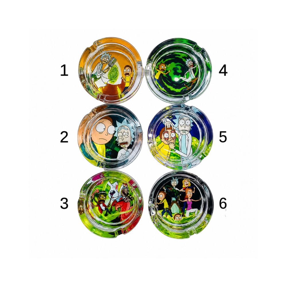 Cendrier en verre - Rick & Morty