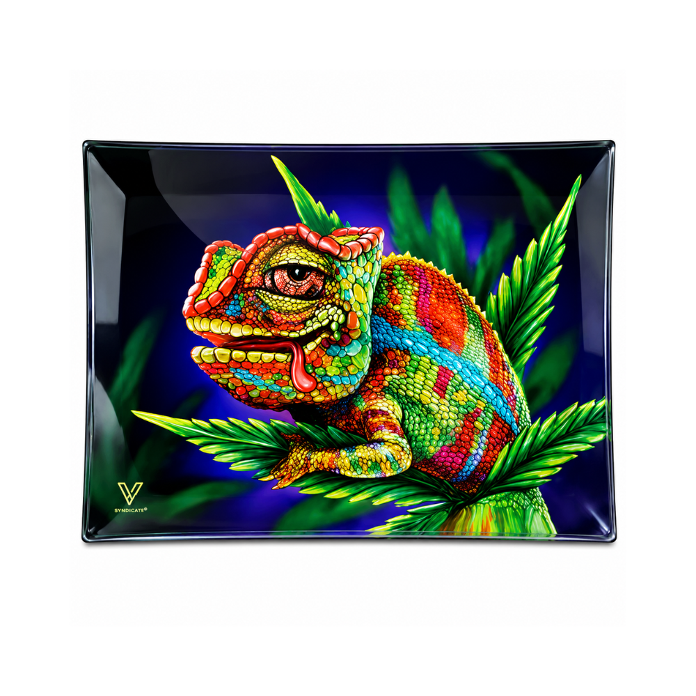 Petit plateau en verre - Chameleon
