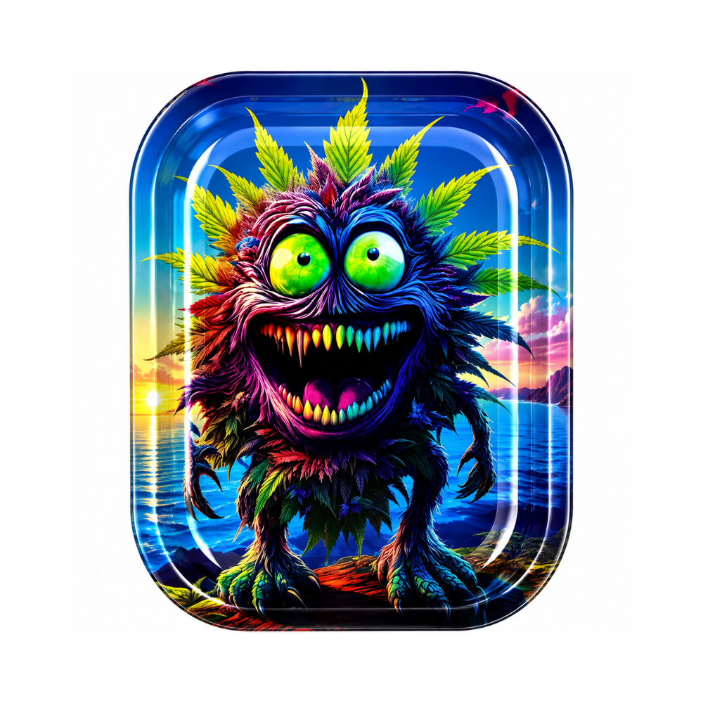 Petit plateau en métal - Leaf Monster
