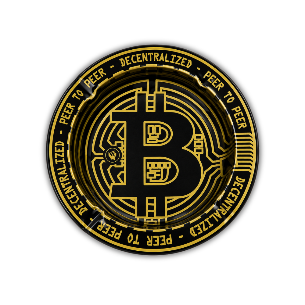 Cendrier en métal - Bitcoin