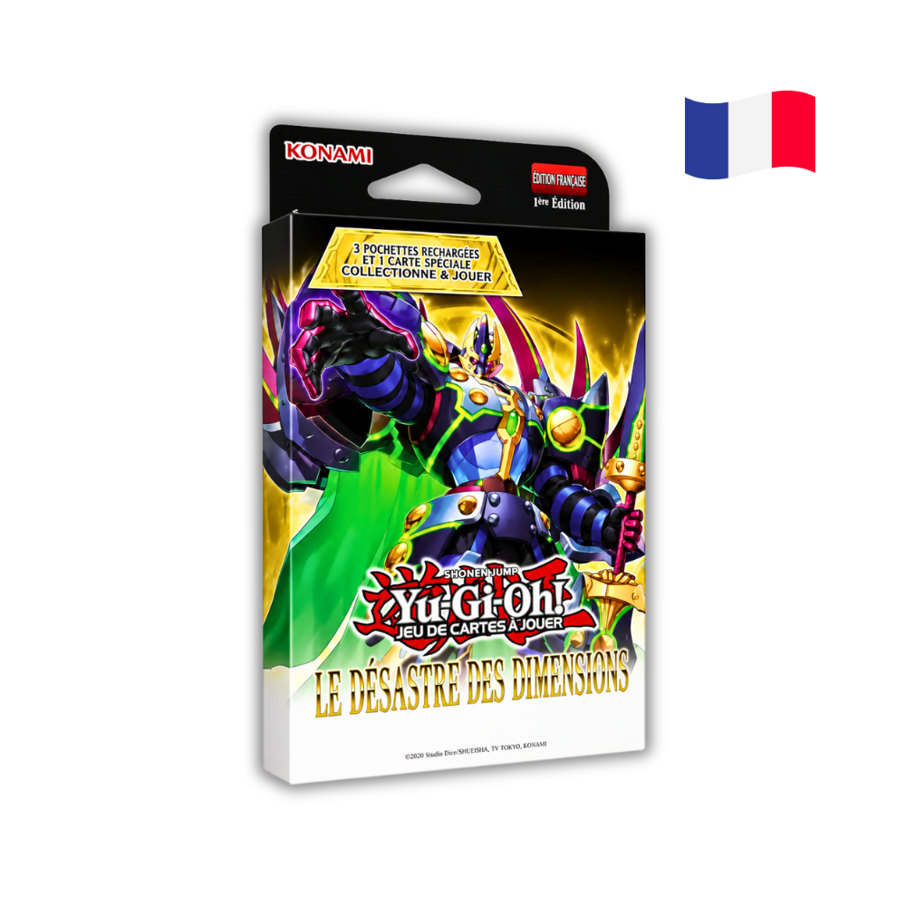 Yu-Gi-Oh! Pack de 3 Boosters Le Désastre des Dimensions (Blister cartonné) - FR