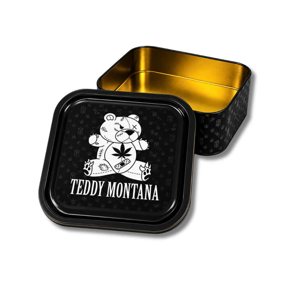 Boîte en métal Teddy Montana OG 18x14cm | hashtag-cbd.com