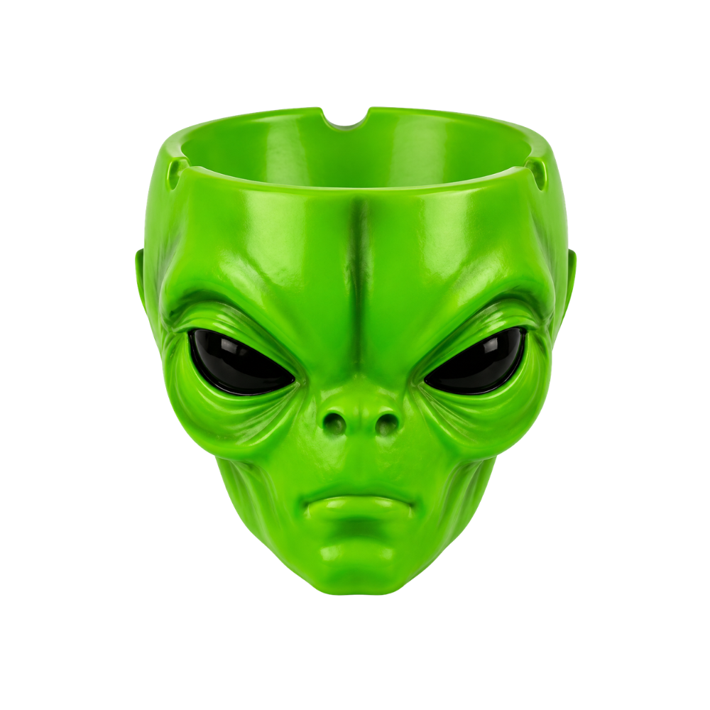 Cendrier Tête d'Alien en Résine Magic Leaf | Hashtag CBD