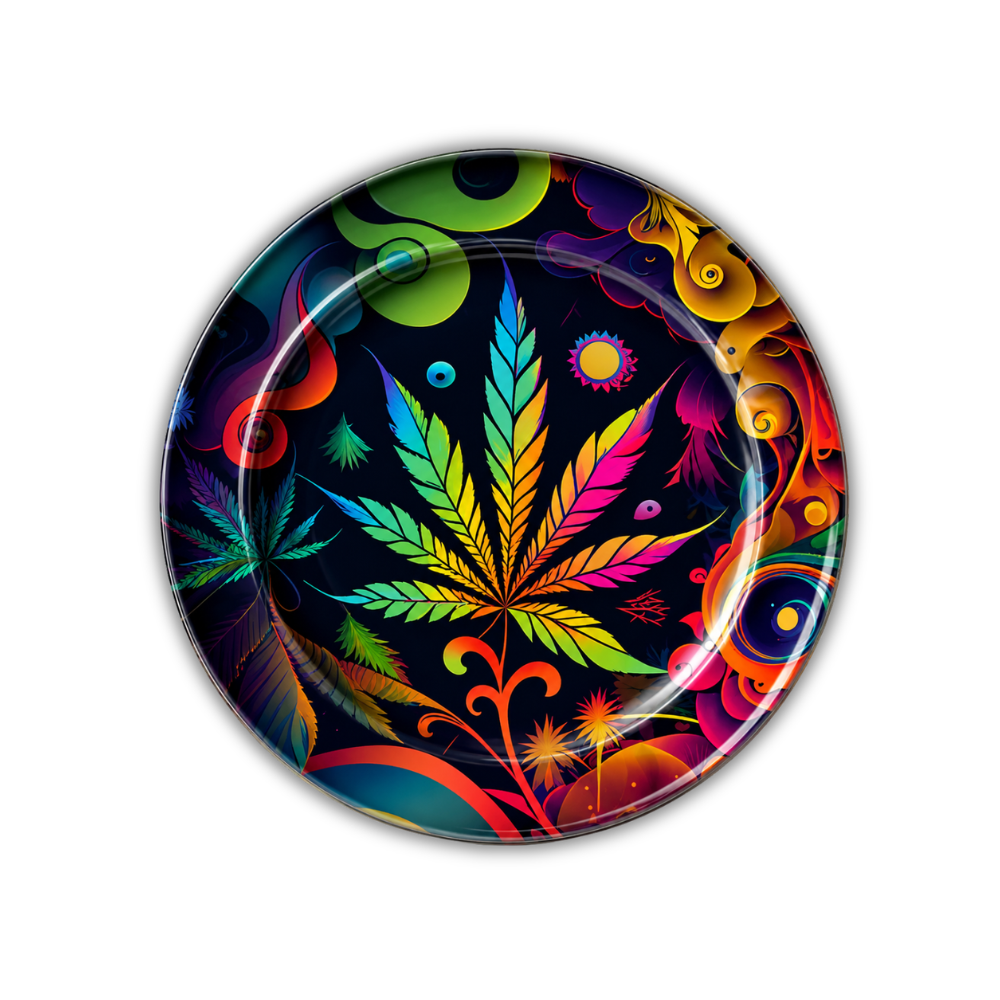 Cendrier en métal - Colourful Leaf