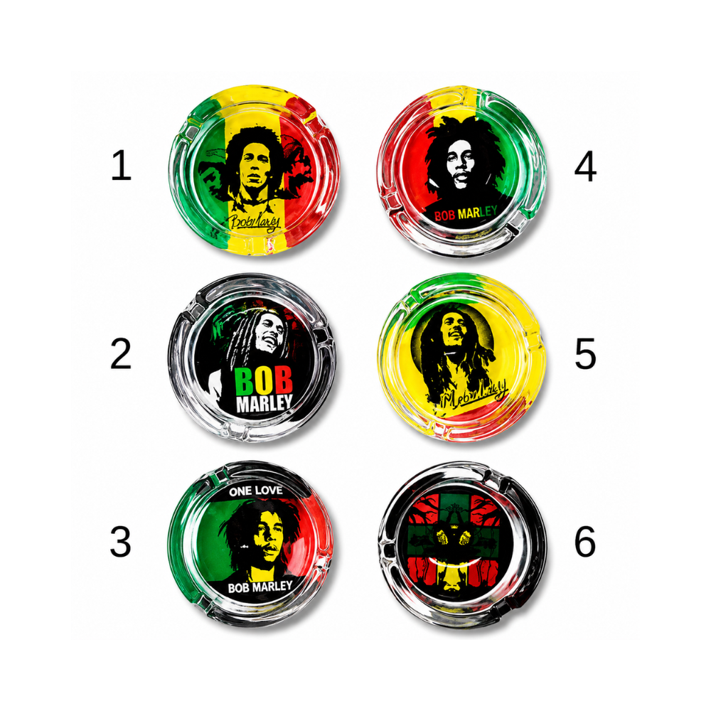 Cendrier en verre - Bob Marley