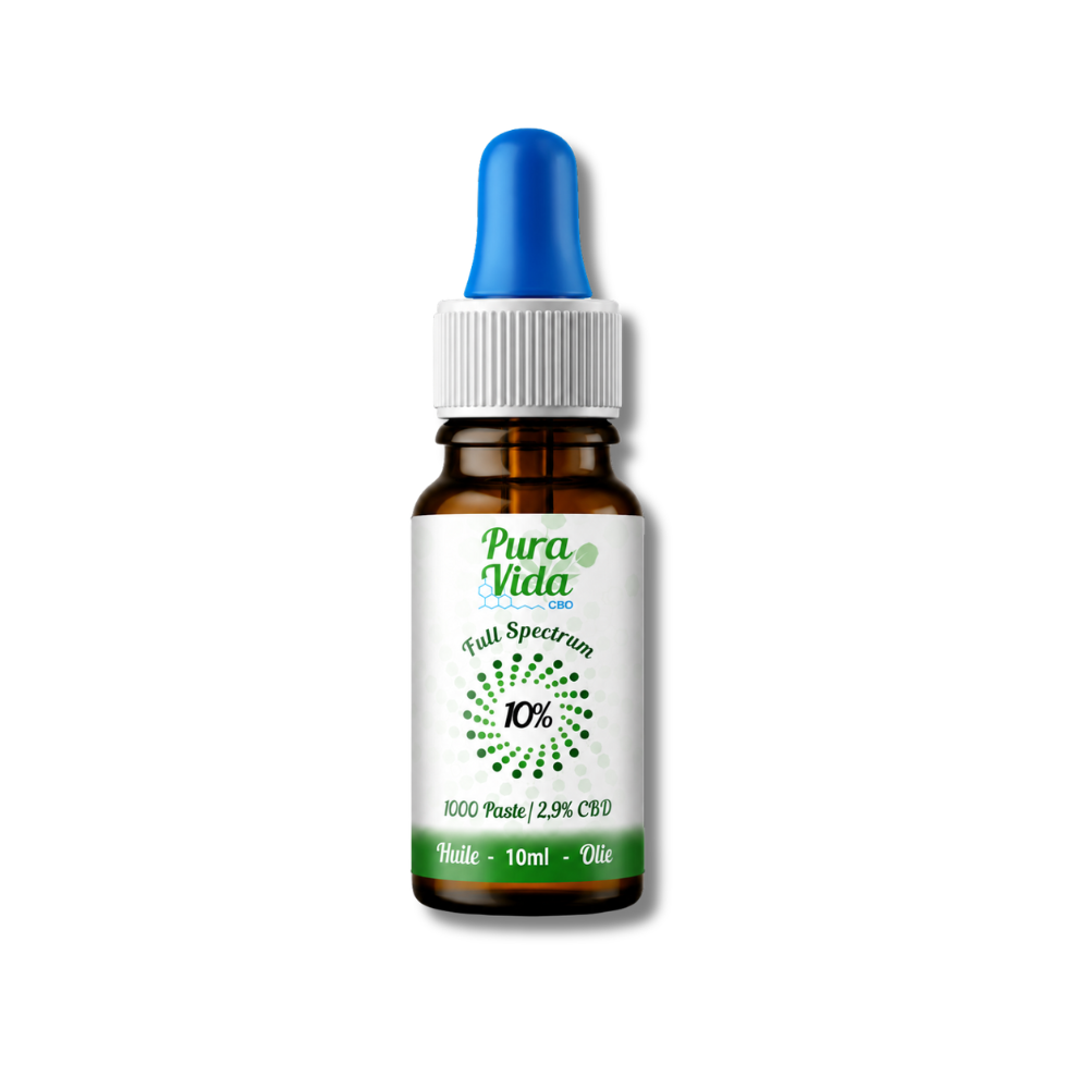 Pura Vida CBD - Huile à spectre complet 10%