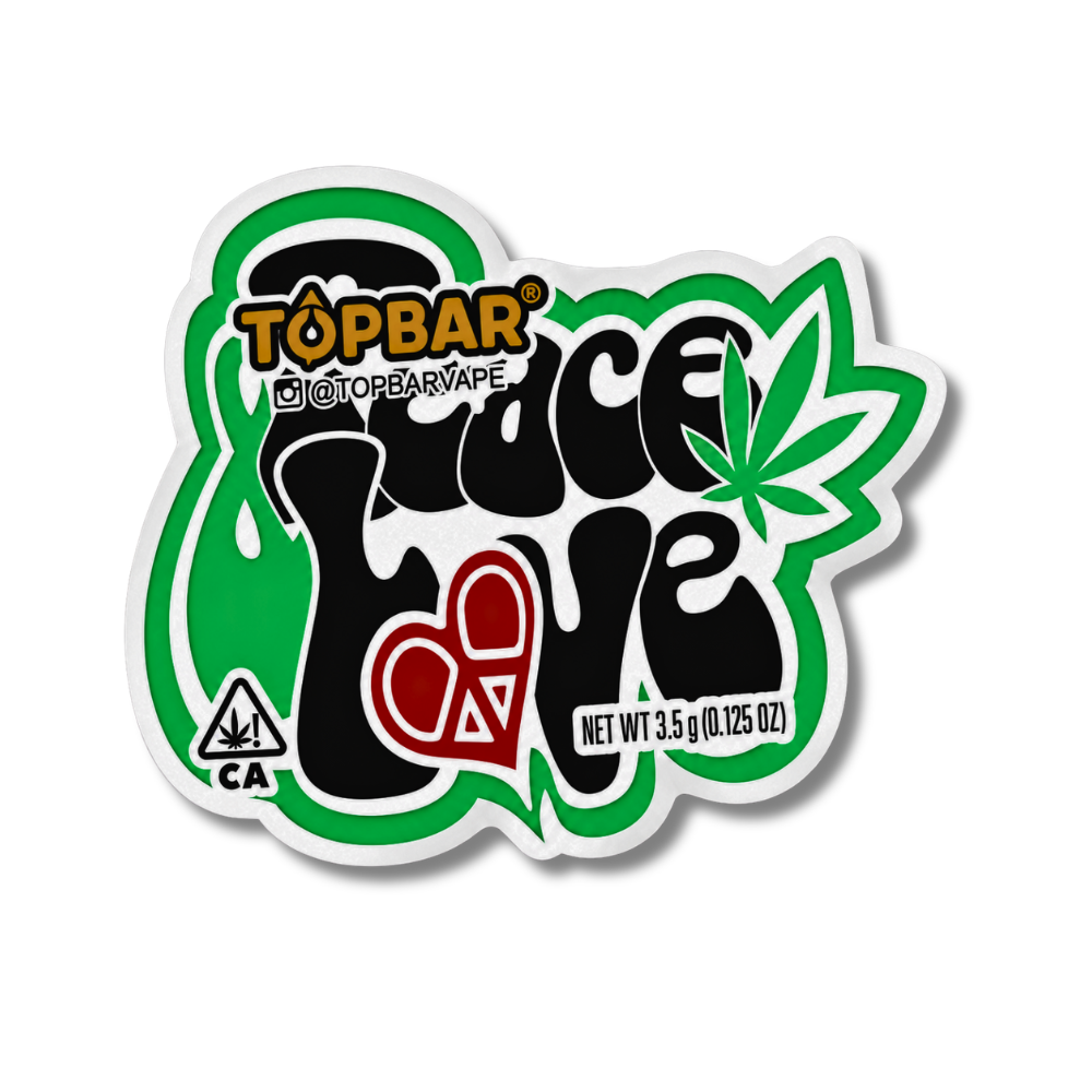 Sachet Zip Peace Love 14,5x11 cm - Récipient Pratique