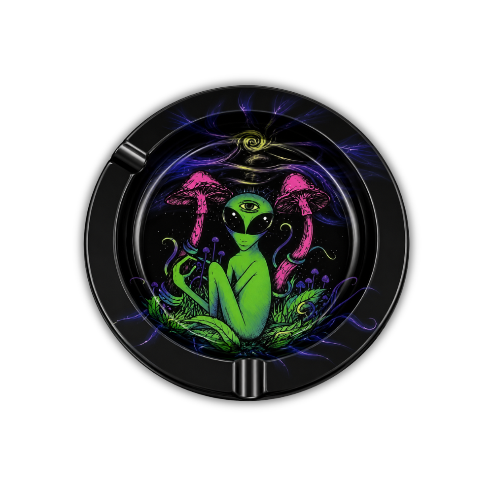 Cendrier en métal - Alien Champis