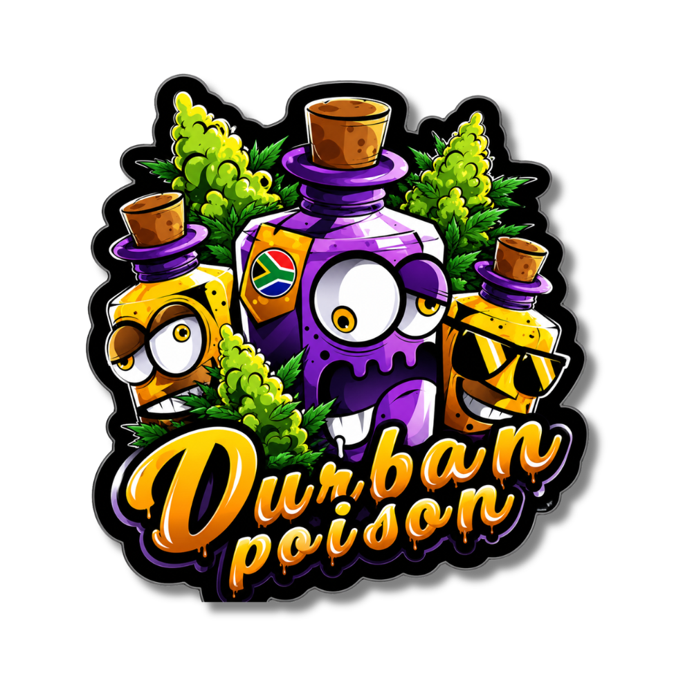 Sachet Zip Durban Poison 11x11 cm - Récipient Hermétique