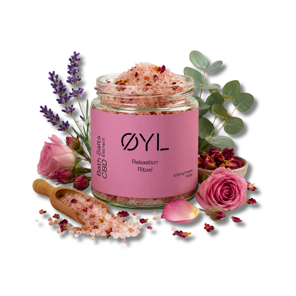 Sels de bains CBD OYL - Relaxation naturelle | Hashtag CBD