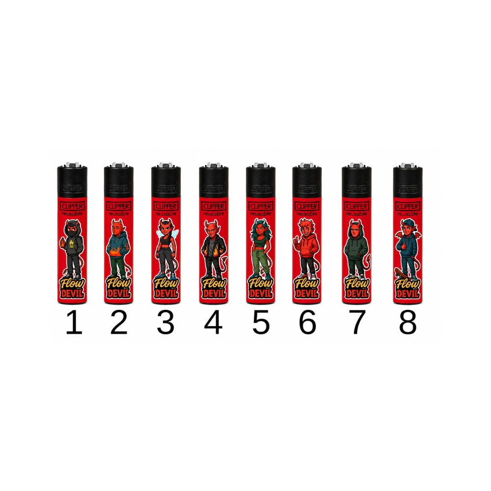 Clipper Flow Classic Red Devils - Briquet Édition Spéciale