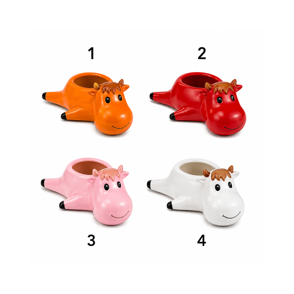 Cendrier en céramique - Vache