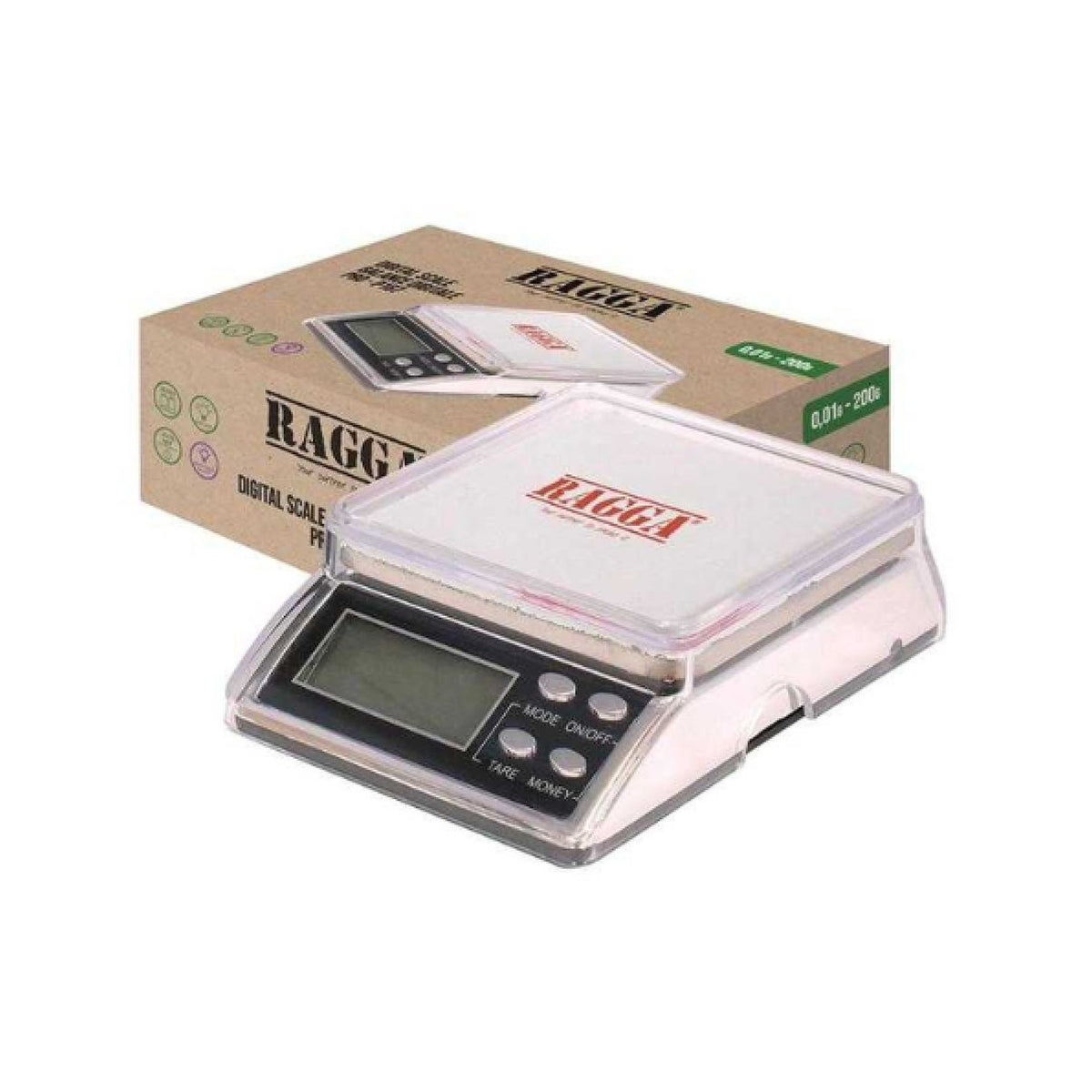 Balance Digitale Ragga P167 noir avec écran, capacité 0,01g à 200g