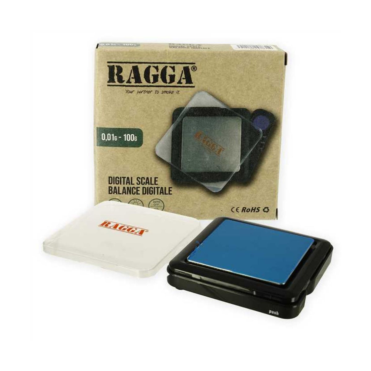 Balance digitale Ragga 1492 C avec écran LCD, capacité 0,01 à 100 grammes
