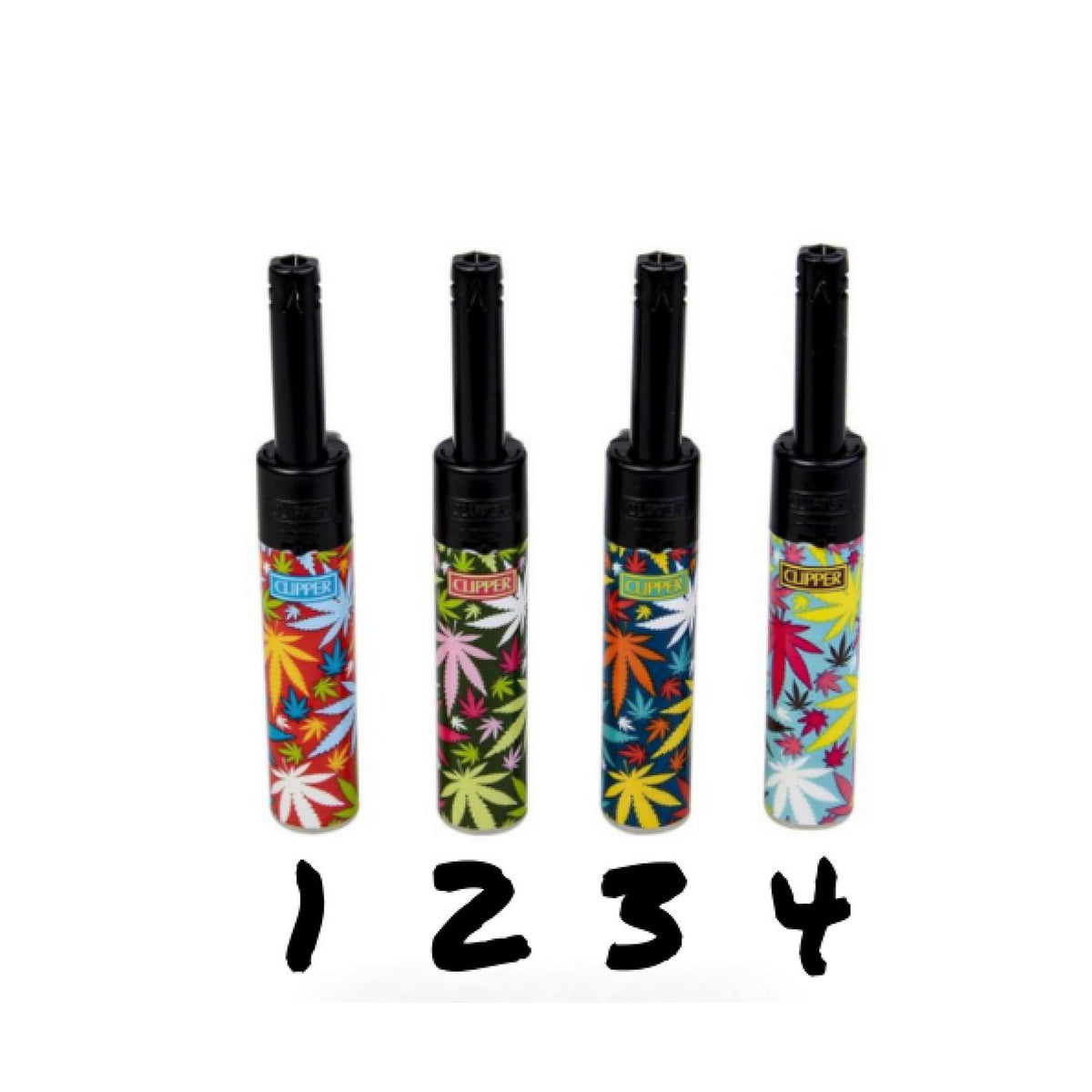 Mini Tube Clipper Color Leaf - Briquet compact de qualité avec design original