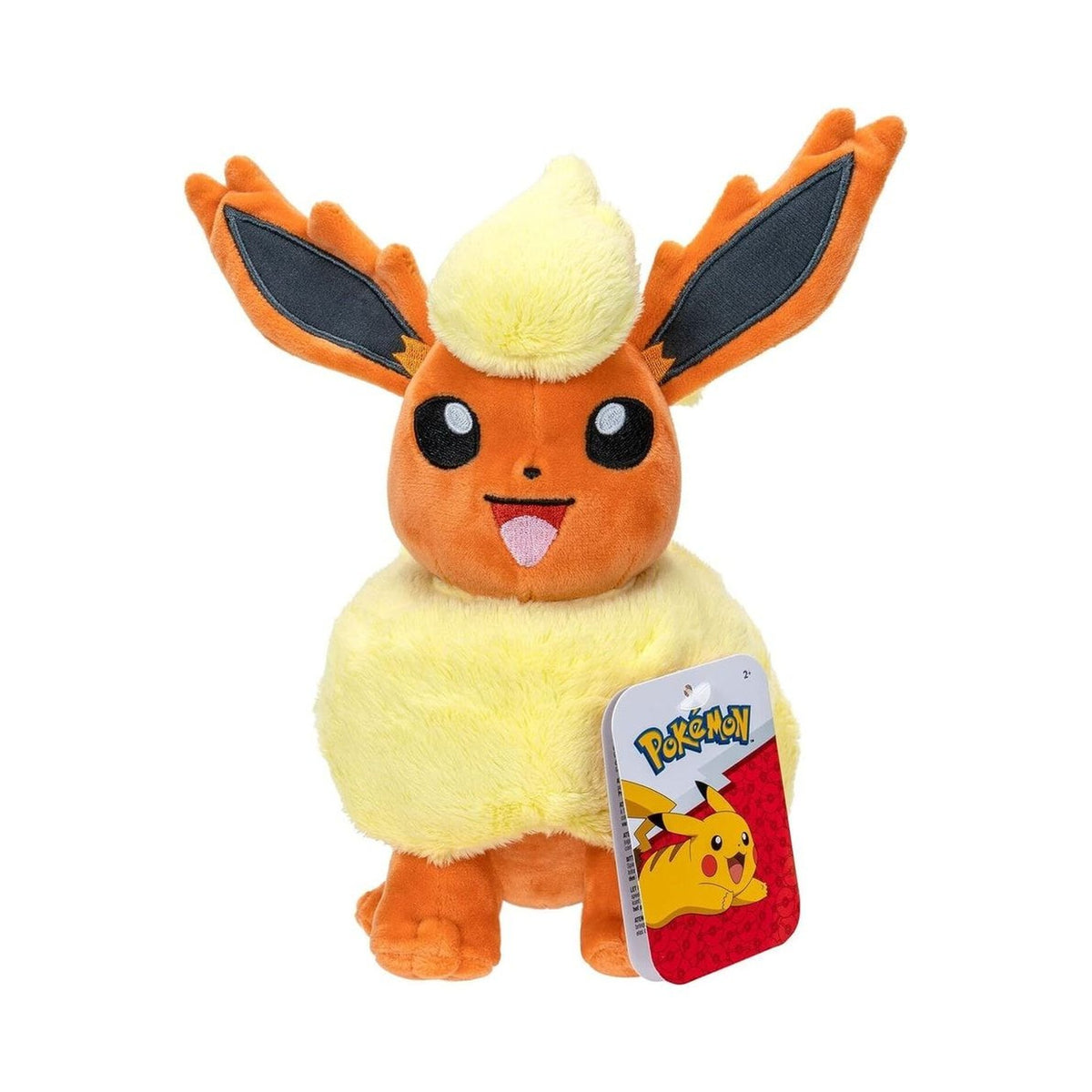 Peluche Pyroli Pokémon Evoli Evolutions 20cm - Figurine de collection douce et détaillée