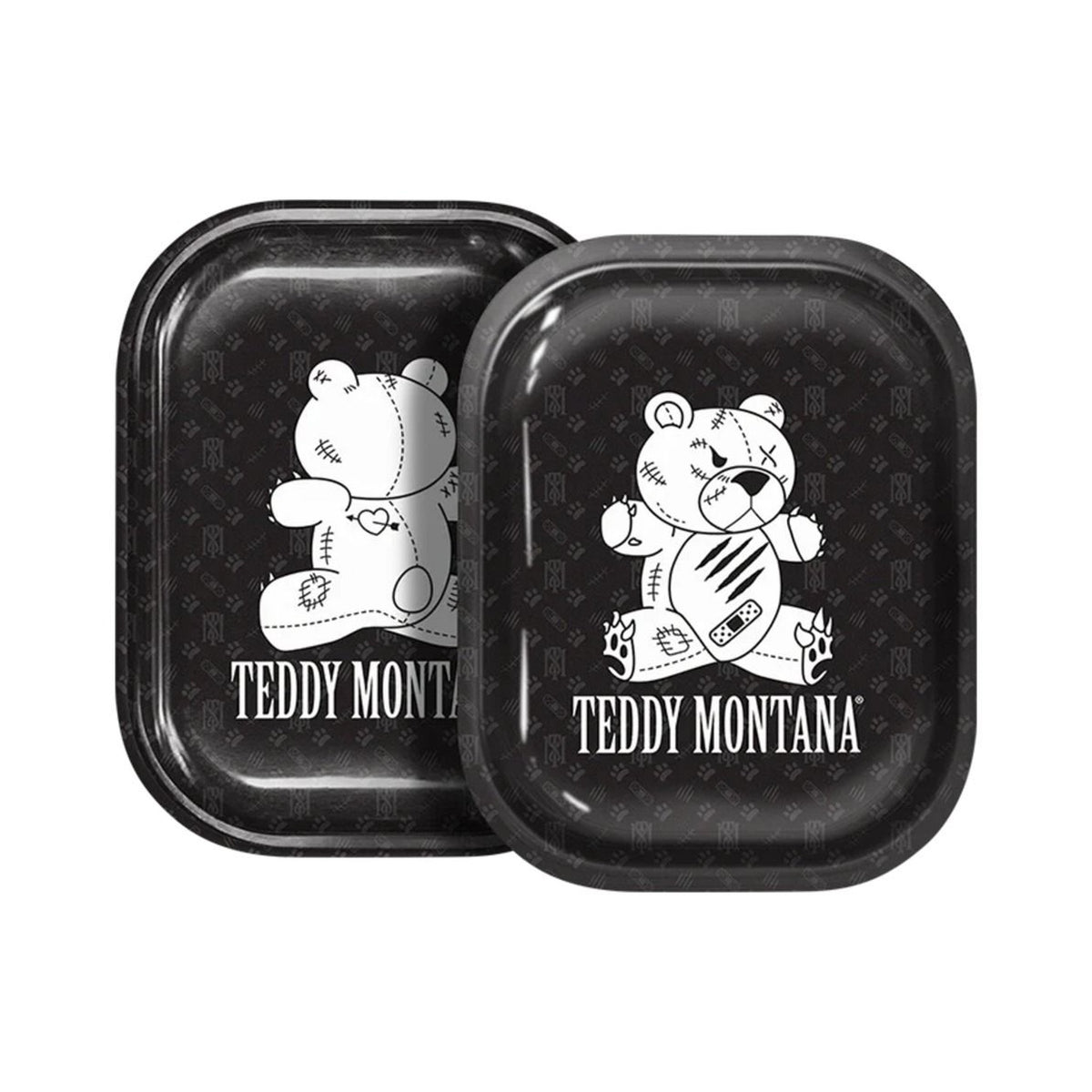 Petit plateau en métal Teddy Montana OG, accessoire compact pour plateau à rouler, vue de face sur fond neutre