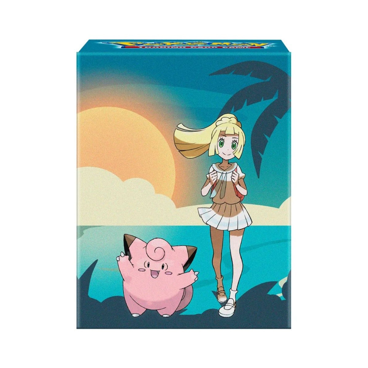 Boîte de deck Ultra Pro Pokémon 100+ à l'effigie de Lillie et Mélofée pour protéger et ranger vos cartes