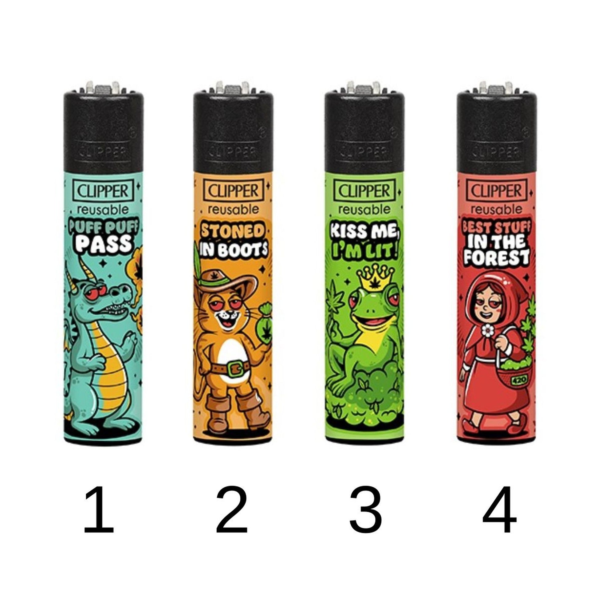 Clipper Classique 420 Fairy Tales - Briquet réutilisable design contes de fées