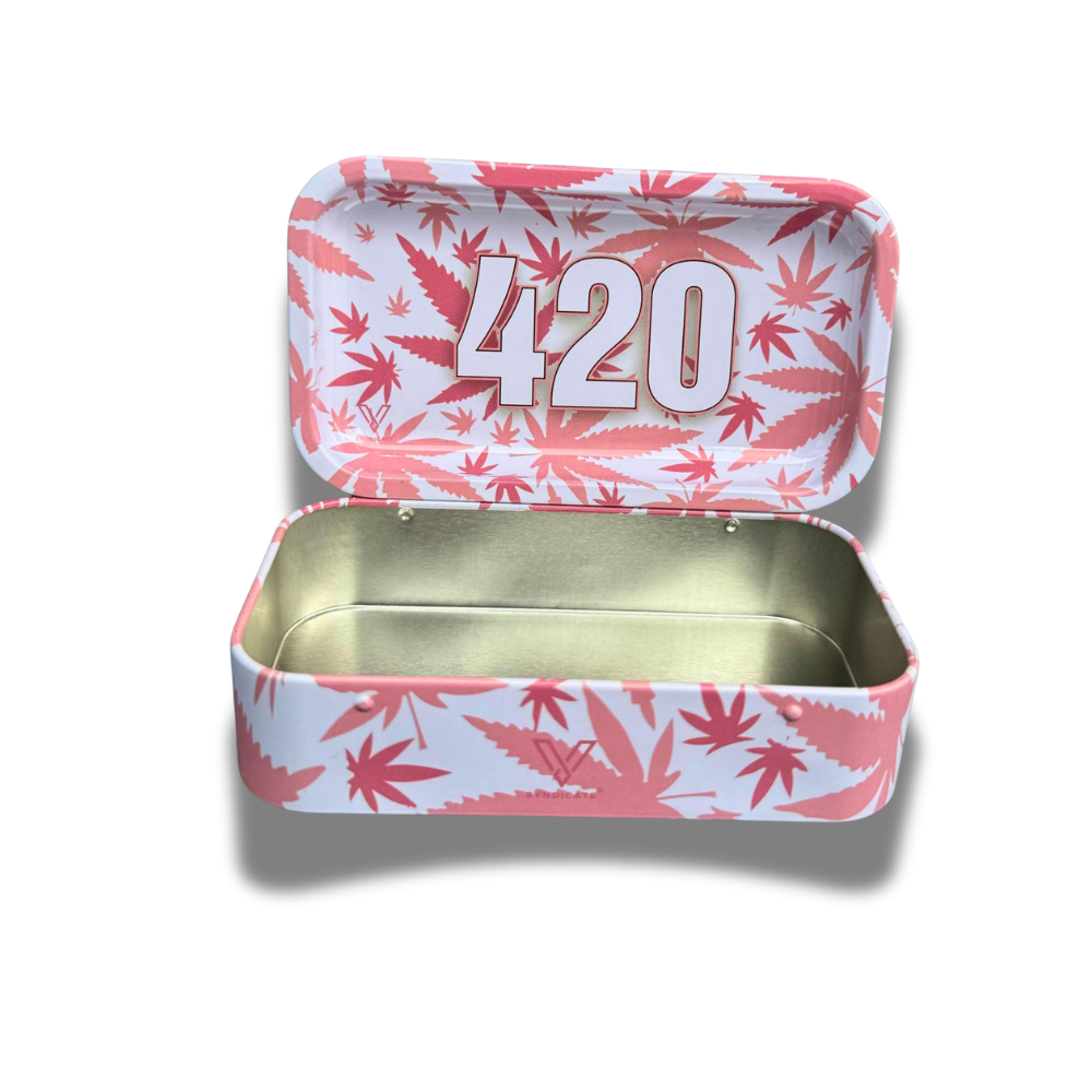 Boîte en métal 420 rose 2.0 (12x6,5cm)