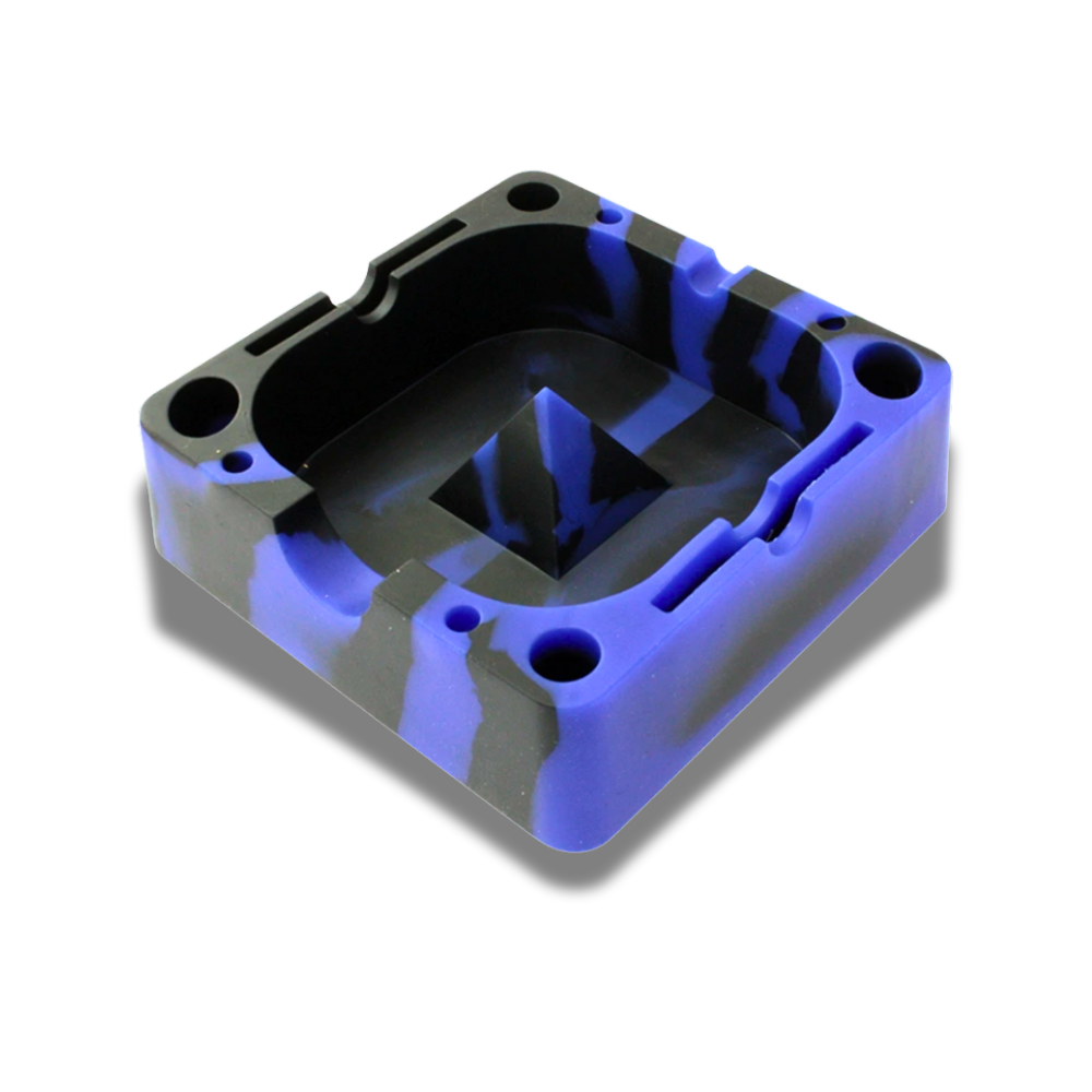 Cendrier en silicone - Bleu et Noir