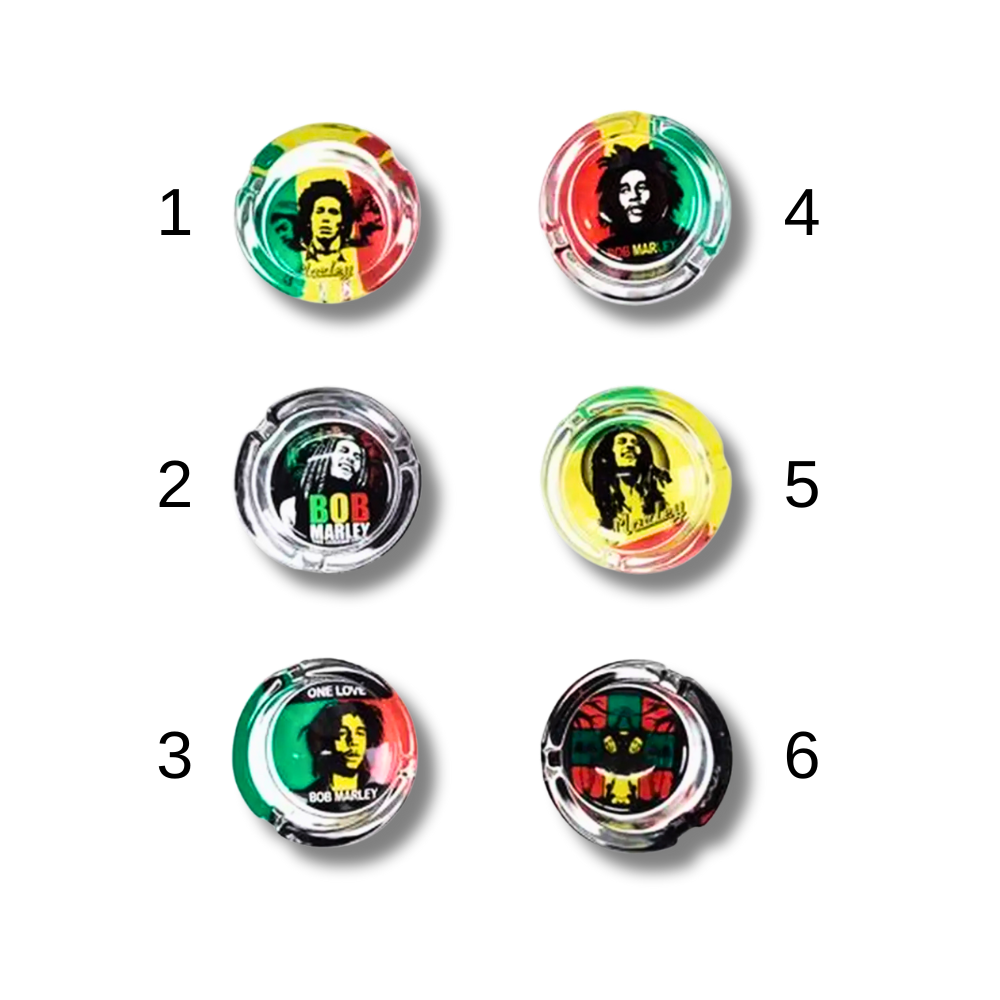 Cendrier en verre - Bob Marley