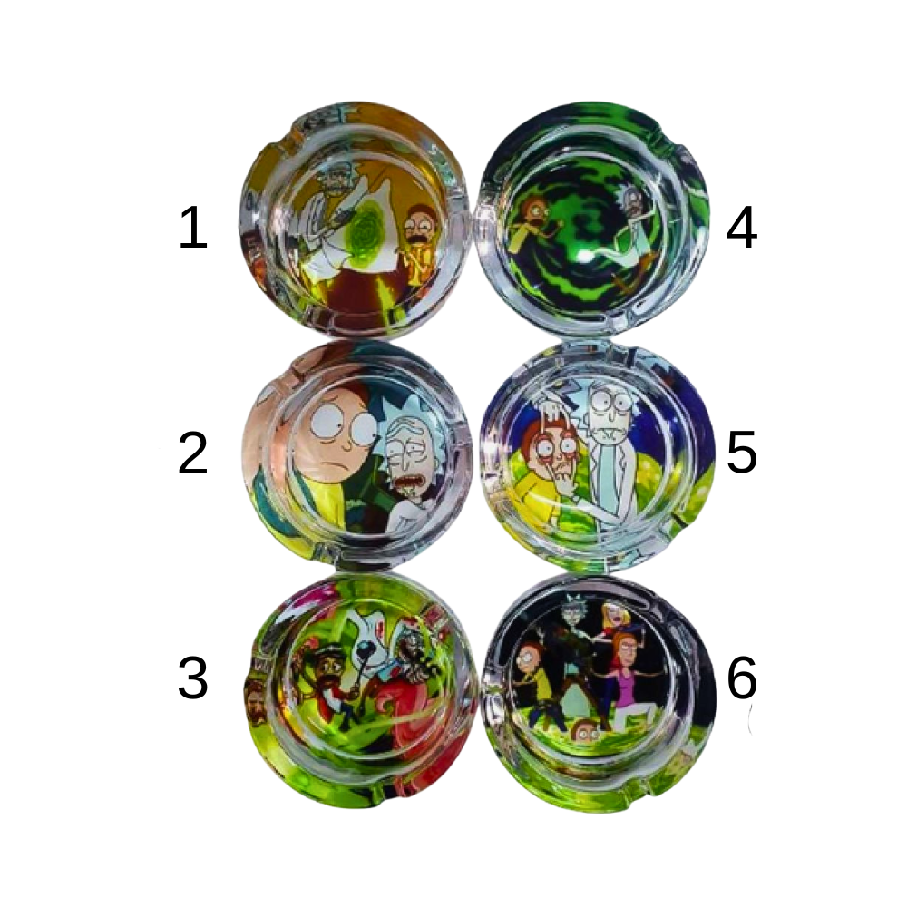 Cendrier en verre - Rick & Morty